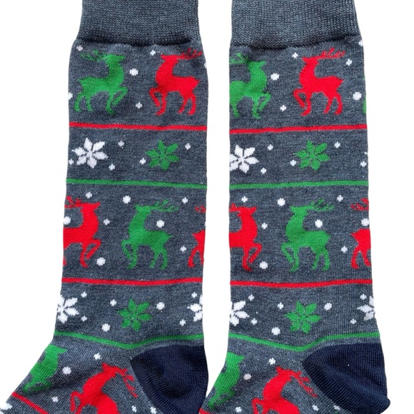 NWOT *BUNDLE* 3 Pairs Unisex Novelty Christmas Crew Socks, One Size - Picture 5 of 8